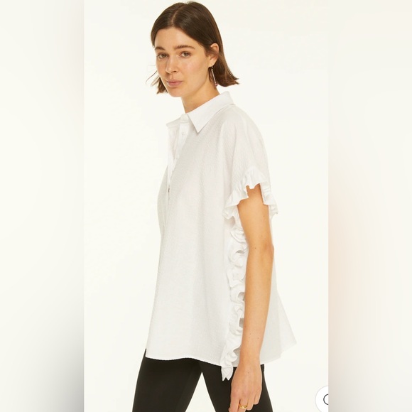 Harshman‎ DARCY SHIRT White Size Small - Picture 1 of 10